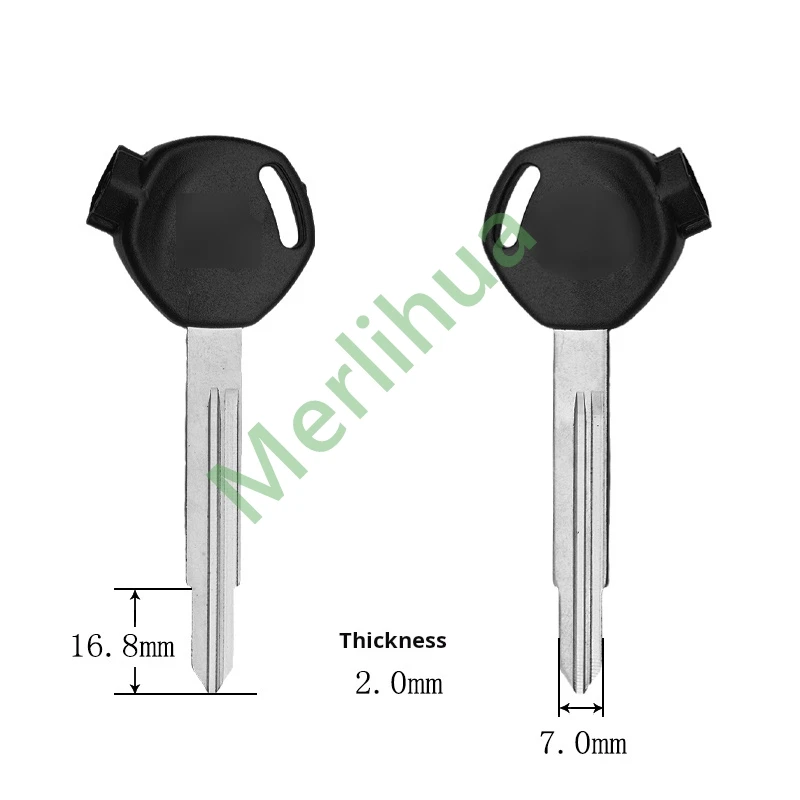 Honda motorcycle key, suitable for: Honda Xindazhou Wuyang WH100 Joy 125CC Jiaying motorcycle key embryo(including magnet)