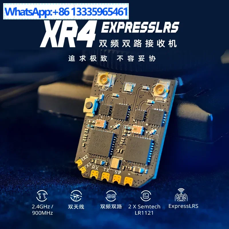 

RadioMaster XR4 Gemini Xrossband Dual Frequency, Receiver Crossover FPV