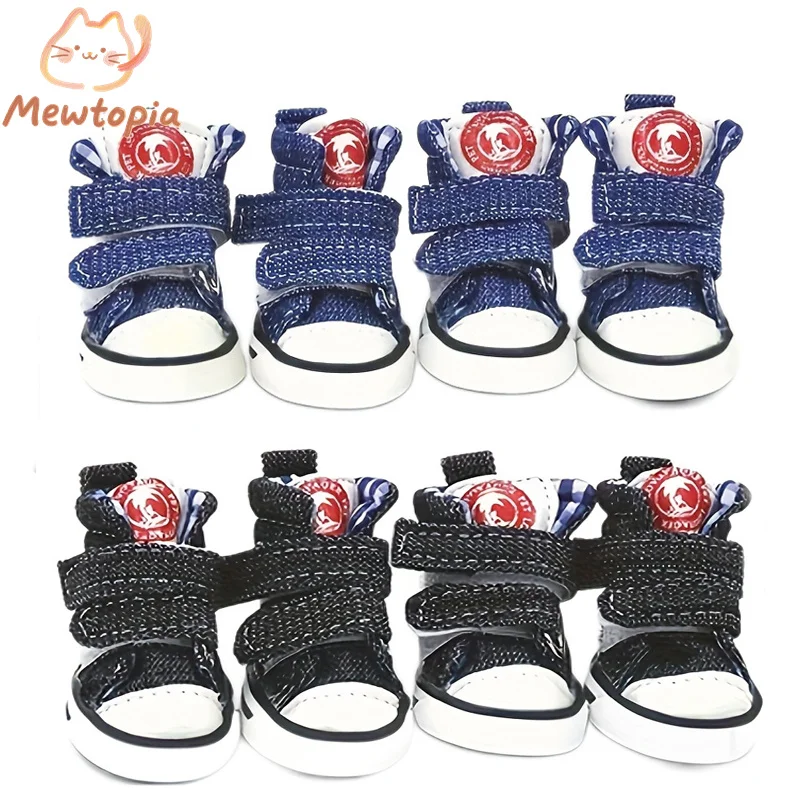 

Summer Breathable Dog Shoes Anti-Slip Soft Sole Pet Shoes Biker Schnauzer Small Dog Sandals Outdoor Indoor Dual Use