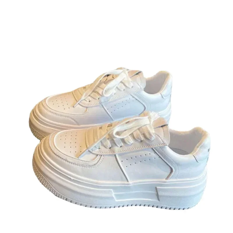 Fashion Platform Shoes for Women Lace Up Sneakers White Casual Shoes Tenis De Mujer Women's Vulcanized Shoes Autumn 2022 New