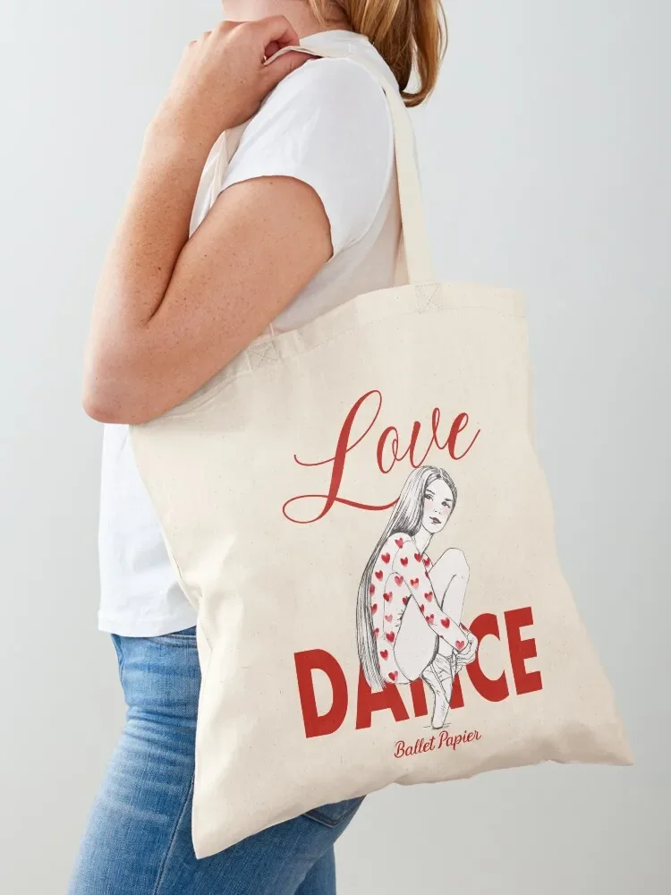 Love Dance Pointe Shoes Tote Bag Gift bags custom bags shoping bag canvas bags Tote Bag