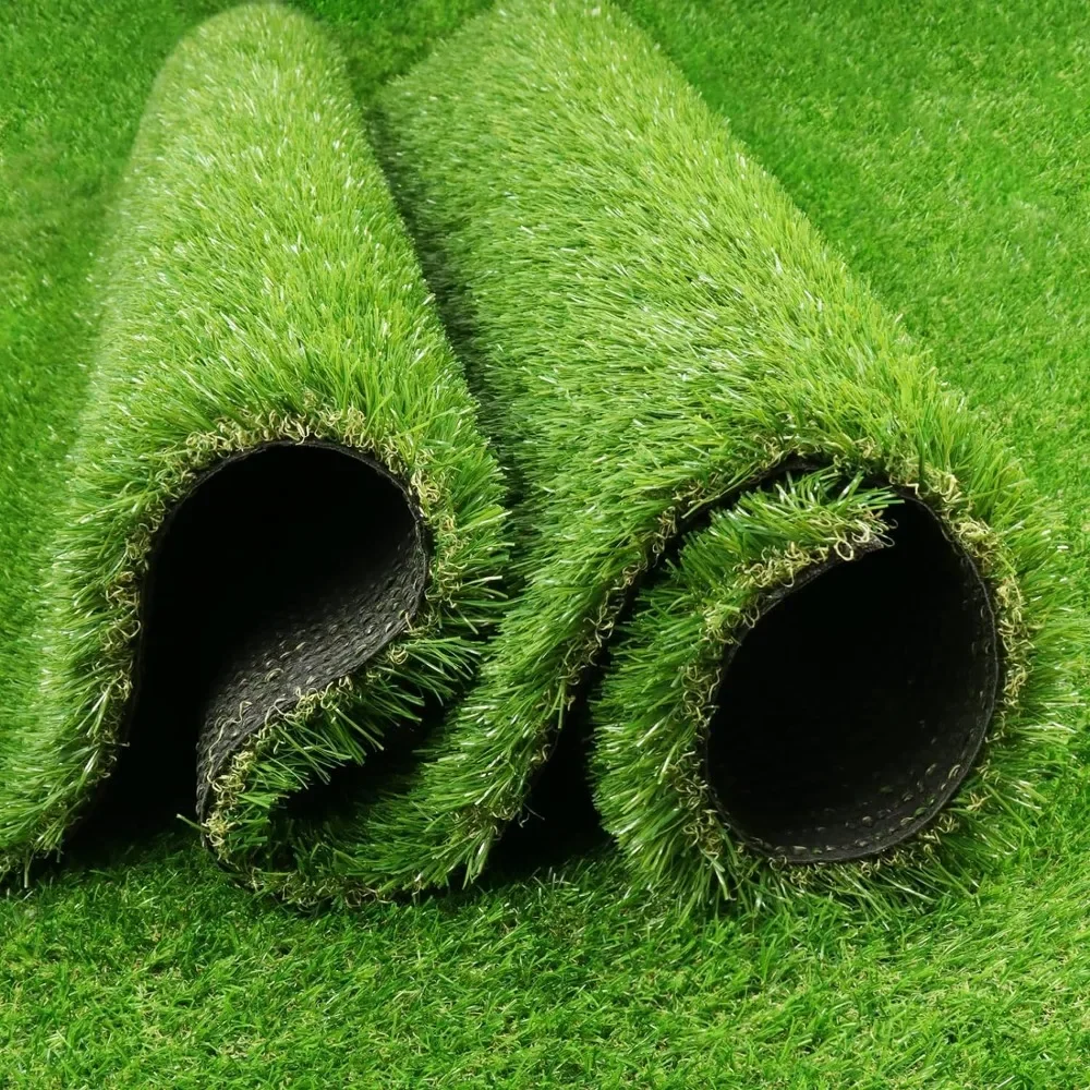 

Artificial turf grass 1.38 "pile height synthetic grass carpet with drainage, fake grass carpet mat can be customized