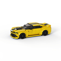 MOC Bricks Camaro Z28 racing sports car Technology Retro Vehicle Speed Champion Racer Building Blocks Creative Garage Toys Boys