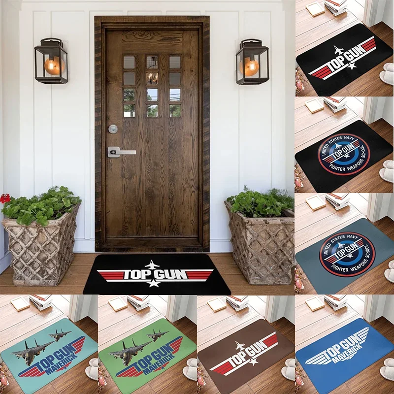 Air Force Fighter Jet Entrance Doormat Anti Slip Door Mat Kitchen Mat Living Room Mat Front Door Mat Flannel OutdoorFloor Mat