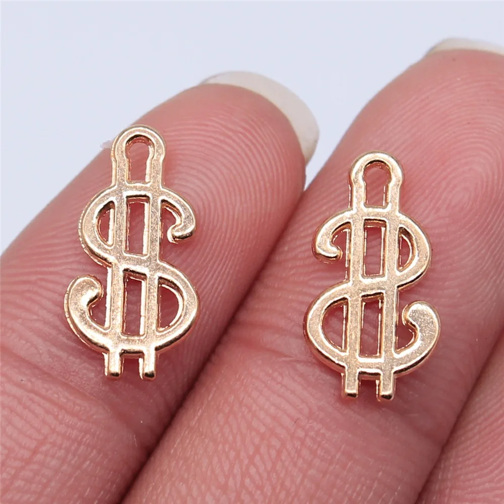 20pcs 9x17mm Charms U$ Dollar Money Sign Pendants Antique Jewelry Making DIY Handmade Craft