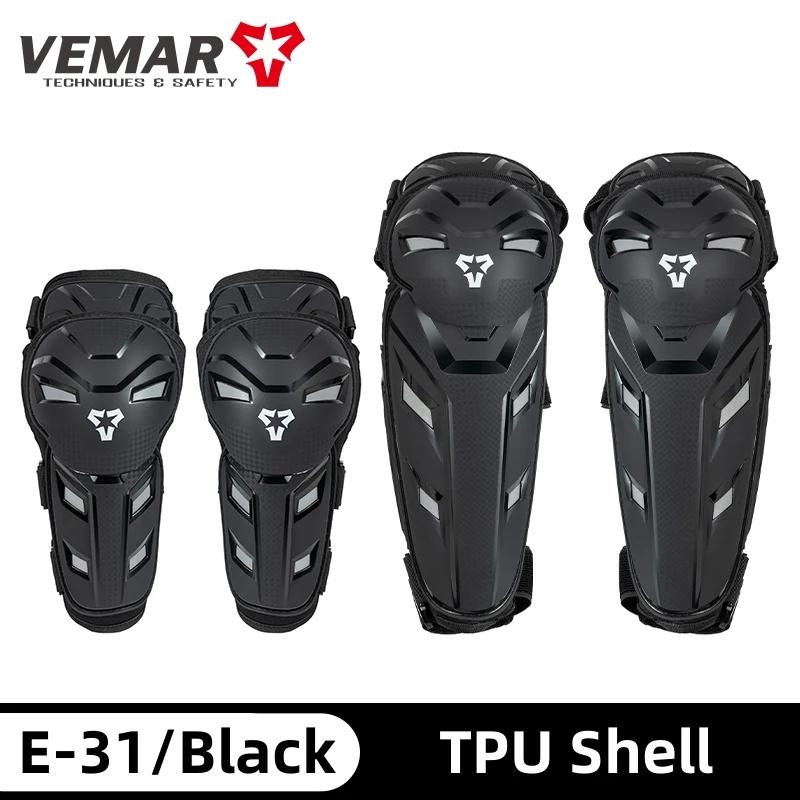 VEMAR New Adult Motorcycle Knee and Elbow Pads 4 PCS Motorcycle Bicycle Riding Sports Protective Gear Rodillera de motocicleta