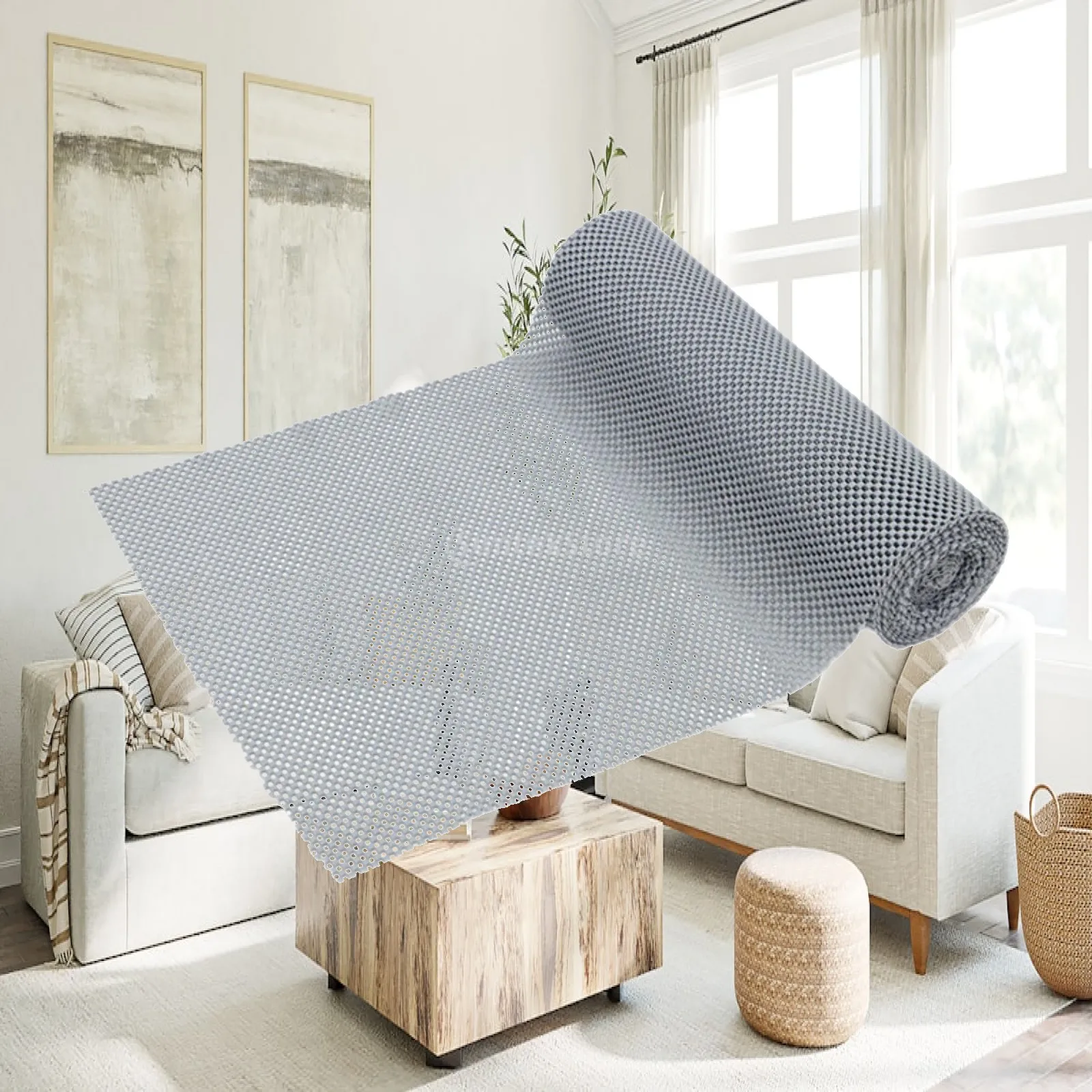 Kitchen Cabinet Drawer Liner Roll 40cm X 300cm PVC Foam Mat Non Slip Waterproof Washable Shelf Protector