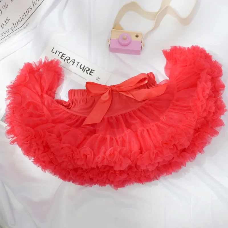 Baby Girls Tulle Tutu Skirt Ballerina Pettiskirt Fluffy Children Ballet Skirts For Party Dance Princess Girl Tulle Clothes 1-10Y