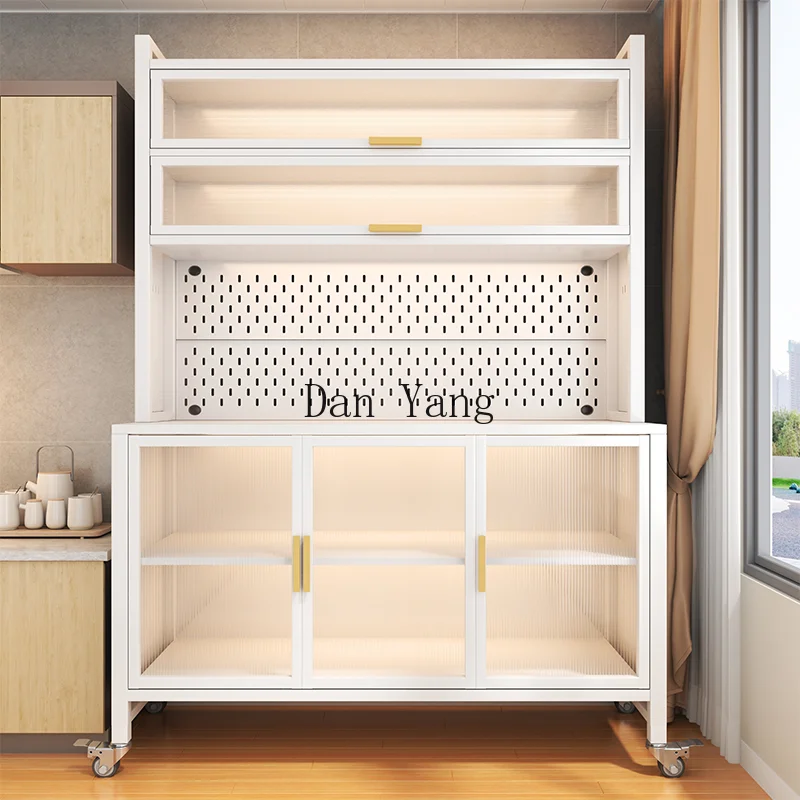 YJ side cabinet kitchen rack multi-layer floor storage cabinet locker tableware microwave oven