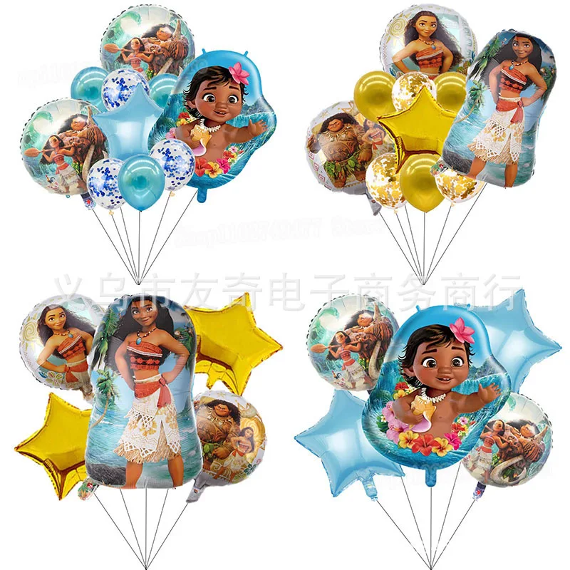 New Disney Moana Aluminum Film Balloon Cartoon Cute 18 inch Double sided Balloon Birthday Party Decoration Scene Arrangement