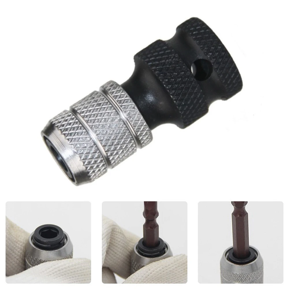Drive Hex Ratchet Adapter, adaptador de soquete, ferramenta de conversor resistente ao desgaste, antiderrapante, design humanizado, liberação rápida