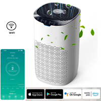 AROEVE Air Purifier App Voice Control Wifi 300 m³/h, for Rooms 80-120㎡,Fragrance, Auto Mode, Prevents Pollen, Dust and Pet Hair