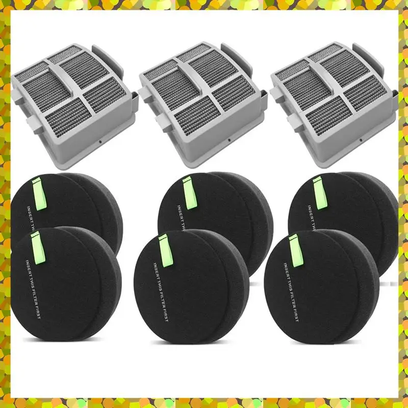 مرشحات AGLH لمكانس Bissell Surfacesense 3418 3415 Multiclean 3402 3774F 3409 3774 3774G 3775 Powerlifte المستقيمة