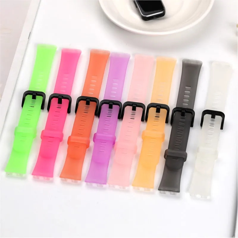 Transparent Silicone straps For Huawei Band 9/9 NFC Strap Accessories Replacement Sport bracelet correa for Huawei Bands 8/8NFC