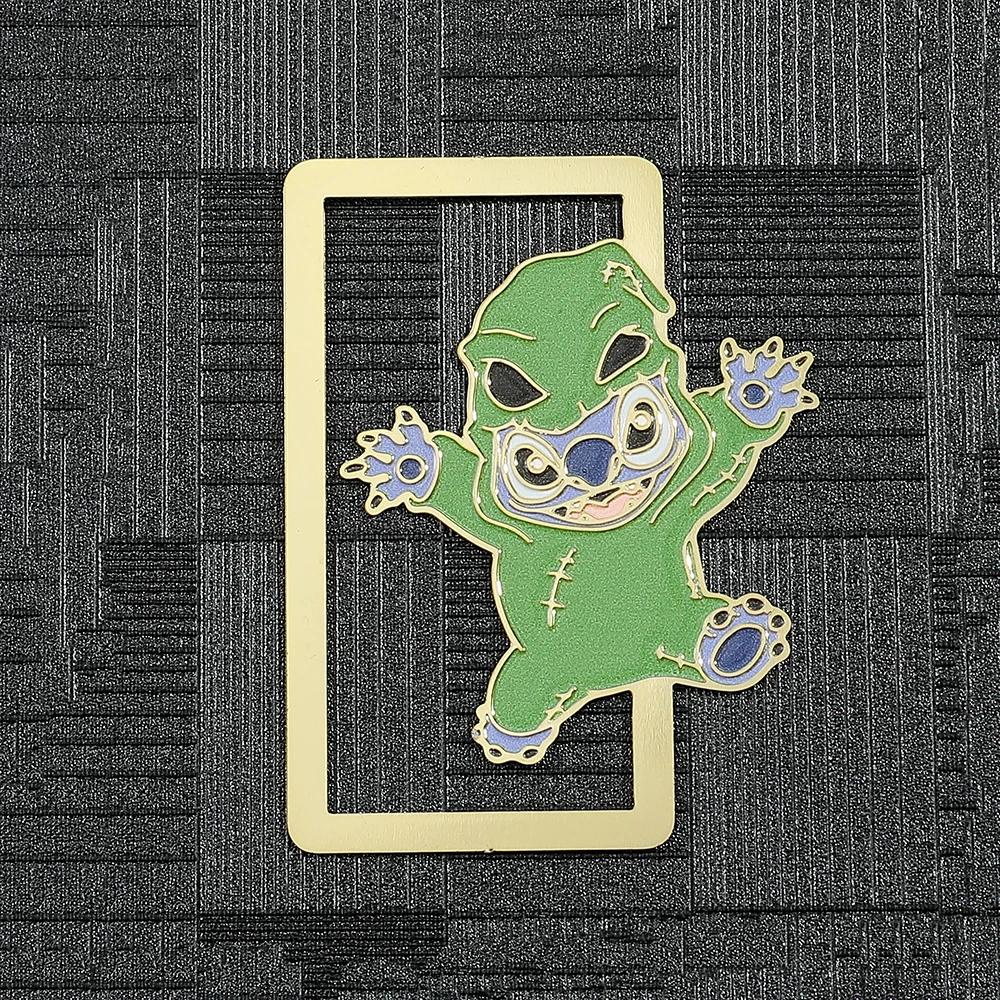 Creative Stitch Oogie Boogie Metal Bookmark Brass Book Page Clips Cute Book Accessories Gift for Fans Reading Studying Supplies