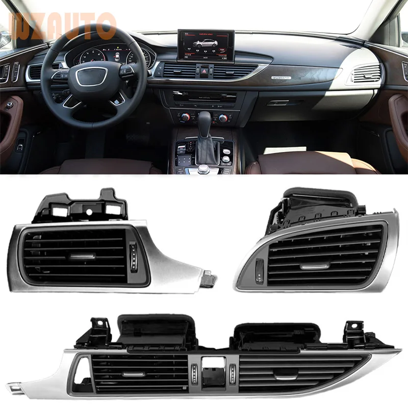 

Side Air Vent Dashboard Air Condition Outlet Vent Center/ Left/Right Ventilator Grille For Audi A6L 2012 2013 2014 2015 16 17 18