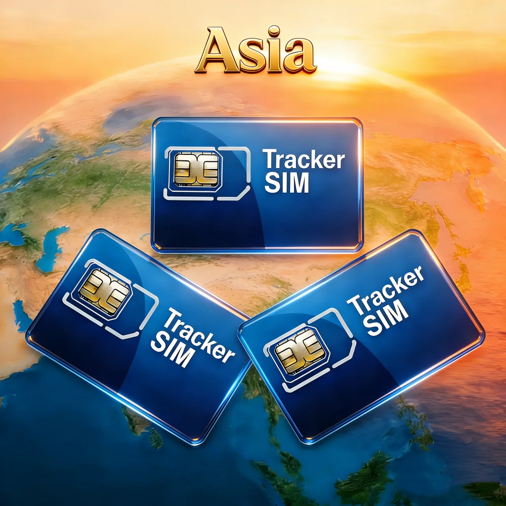 SIM Card for Asia Car GPS Tracker, 3-in-1 Size, Compatible with Multiple Models & Other Devices