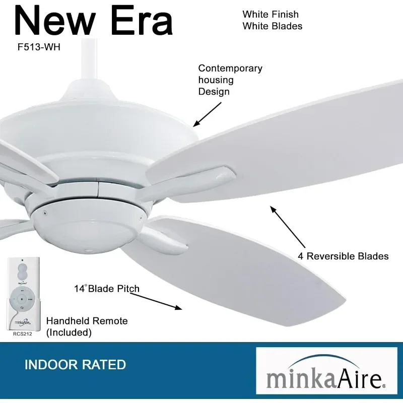 Minka-Aire F513-WH, New Era, 52