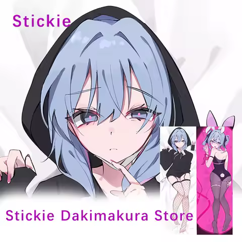 Dakimakura Cover Rabbit Hole (Vocaloid) Miku Anime Double-Sided Print Pillowcase Life-Size 2way Body Pillow