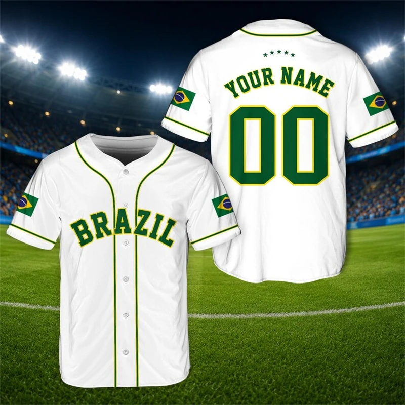 Jersey Bisbol Brasil Fashion u - Mens Fashion Baseball Jersey ulasan dan harga