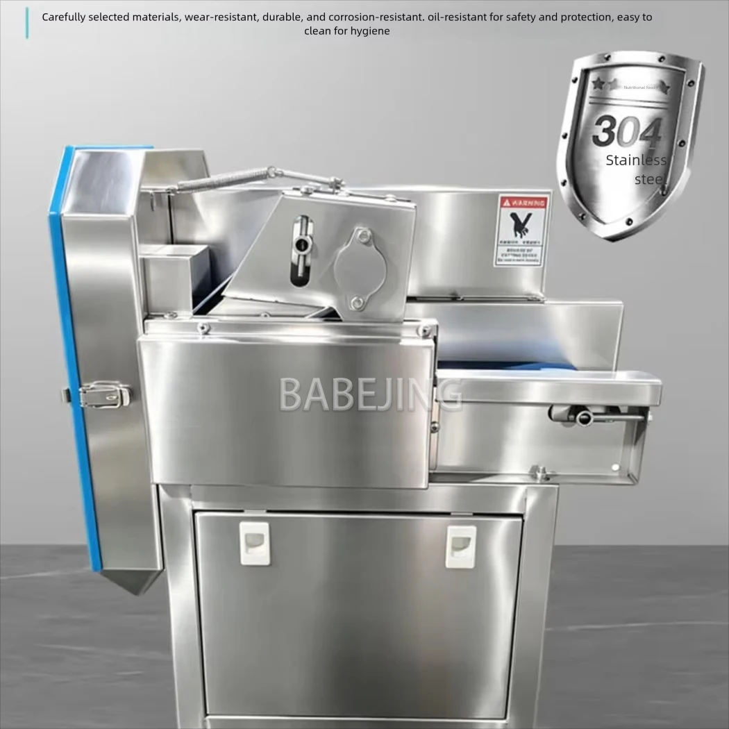 BABEJING Food Shred Machine, Vegetable Cutting Machine 500kg/h Stainless Steel Restaurant Veggie Slicer