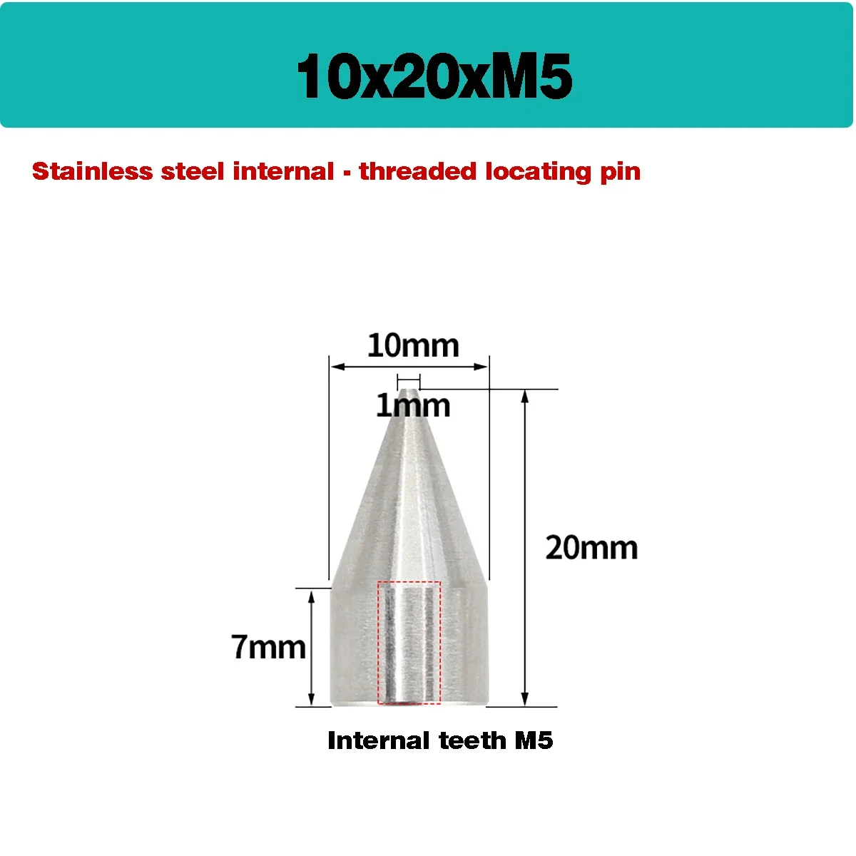 Tapered Internal Thread Pin/Cylindrical Pin/Internal Guide Post/Taper Head Positioning Post/Chamfered Internal Thread Pin