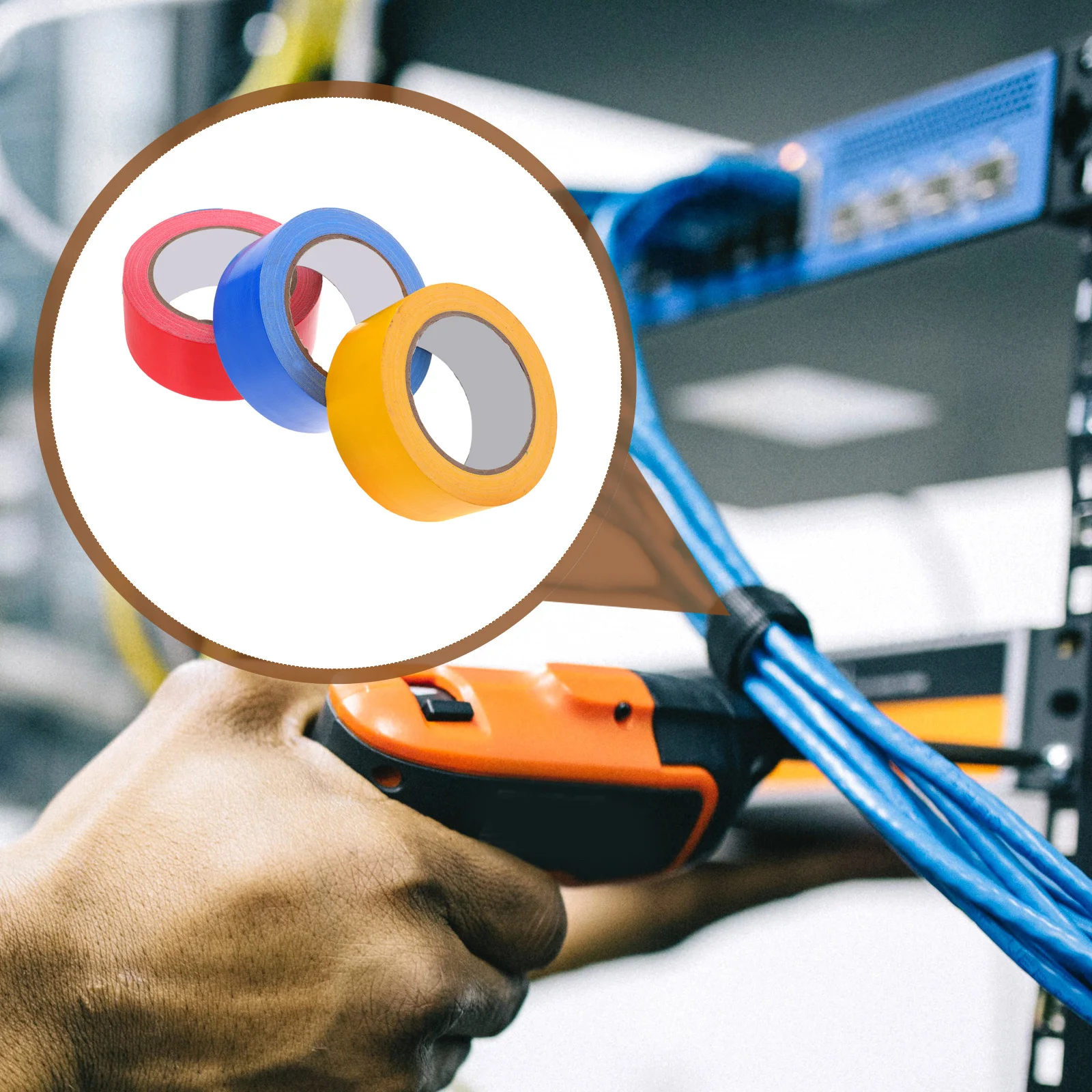 

3 Rolls Colored Duct Tapes High Strength Reliable for Carpet Repair and Packaging Multi-Function Practical Duct Tape