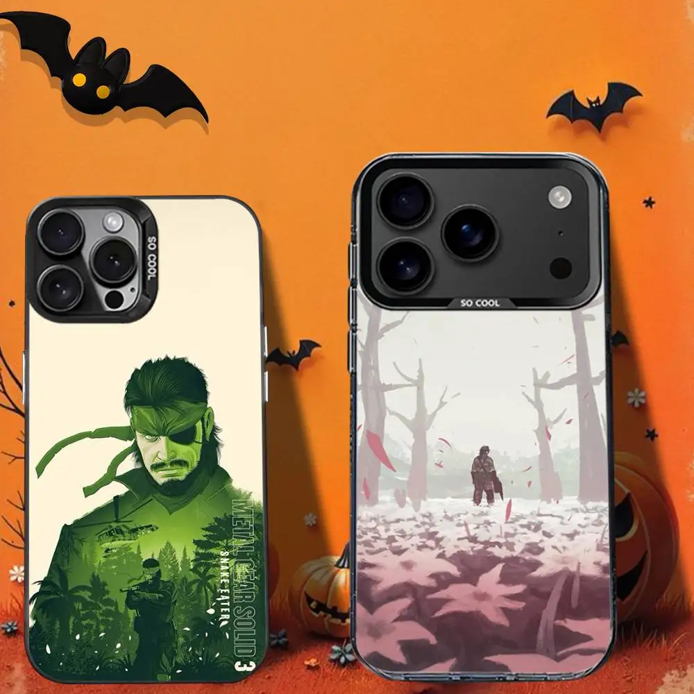 

M-MGS MetalS Gear Solid-es Phone Case For iPhone 16,12,13,17,15,1,11,Mini,Pro,SE,XS,MAX,Black Matte Silicone Cover