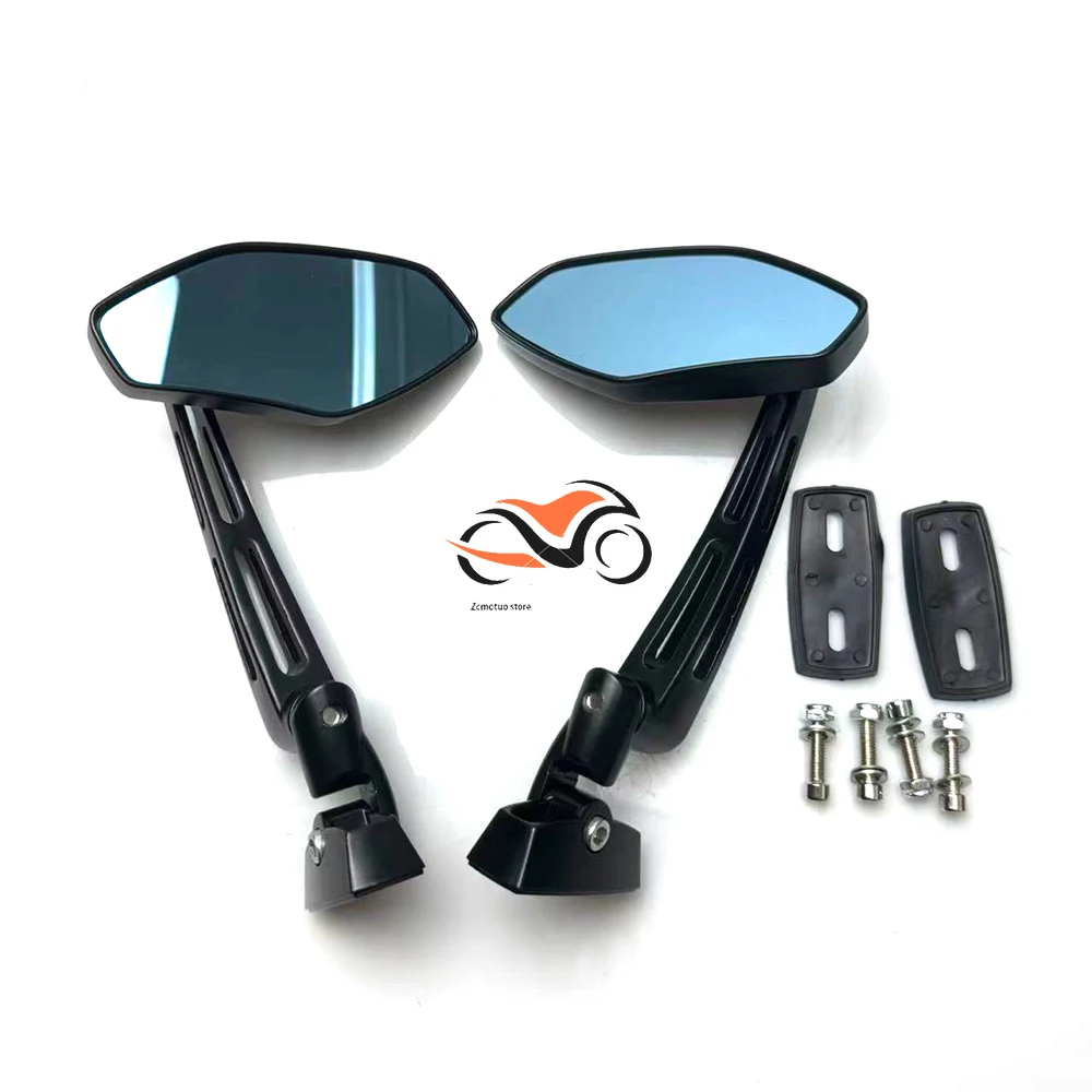 

Black Custom Motorcycle Aluminum Racing Style Side Mirrors For Kawasaki Ninja250 ZX6R ZX7R ZX9R ZX10R ZX12R
