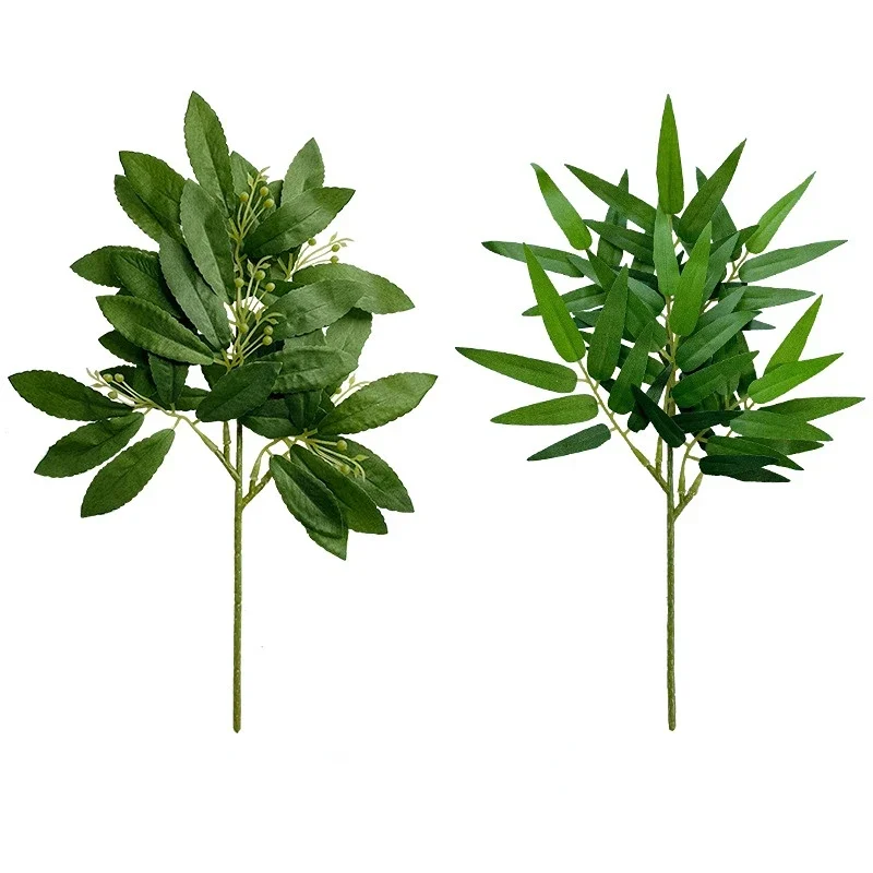 Simulated Apple Leaf Table Flower Arrangement Decoration Artificial Green Plant Eucalyptus Leaves Fake Plants