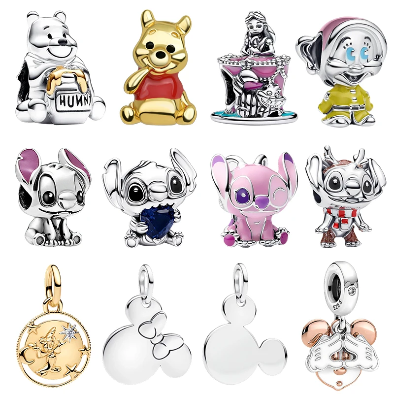 New 2026 925 Silver Little Bear dogs Charms Bead Fit 3mm Bracelet Necklace Women luxurious DIY Festival Jewelry Gift
