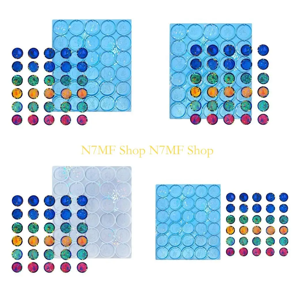 

N7MF Silicone Mold Alphabets Epoxy Resin Mould DIY Keychain Earring Pendant Epoxy Resin Jewelry Craft Casting Mold