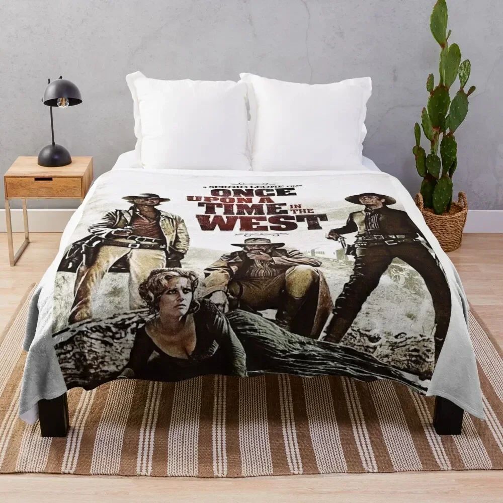 

Once upon a time in the west Throw Blanket Fade Resistant Durable Throw Blanket