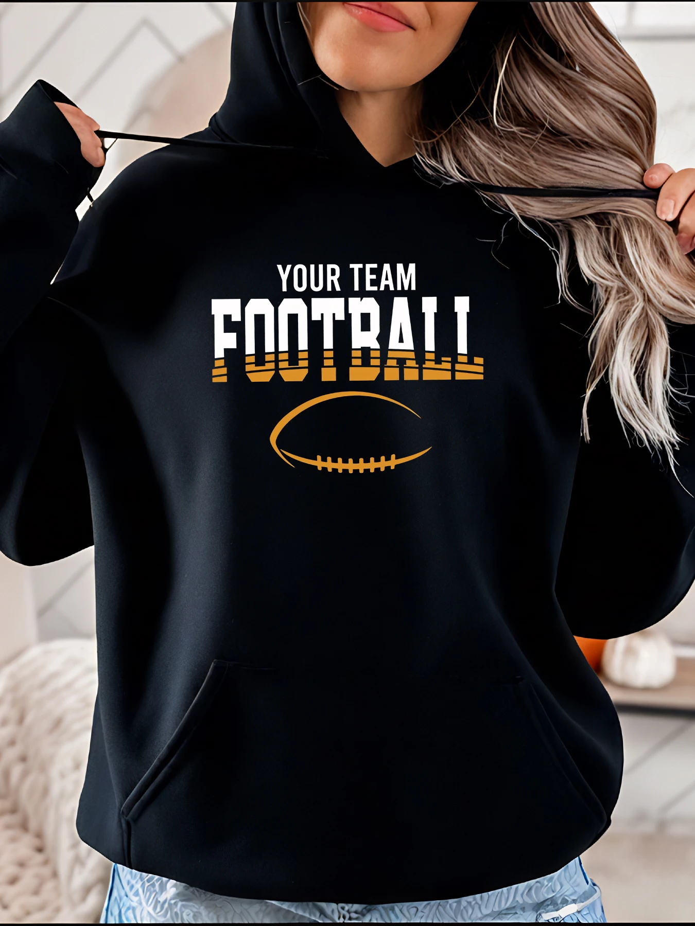 Fußball-Kapuzenpullover, individuelles Team-Logo-Druck, Pullover, Sweatshirt, Unisex, Freizeitkleidung für Männer und Frauen, 280