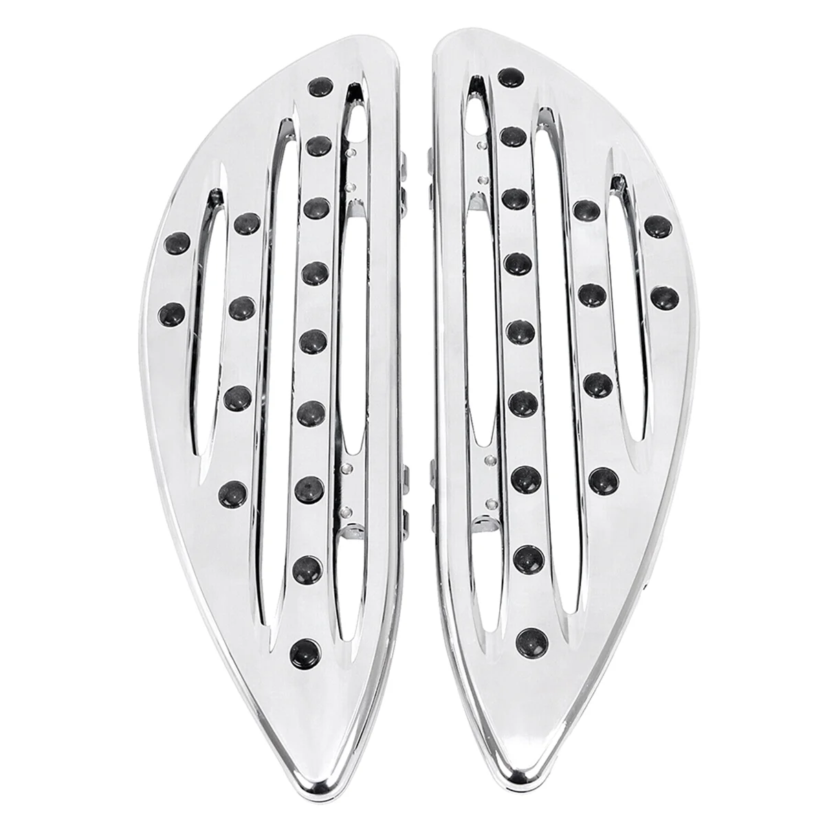 Chrome Driver Stretched Floorboards Foot Boards for Harley Touring FLHT