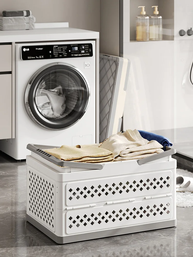 large-capacity-laundry-hamper-foldable-dirty-clothes-basket-bathroom-household-organizer-nordic-style-pure-color-clothes-net