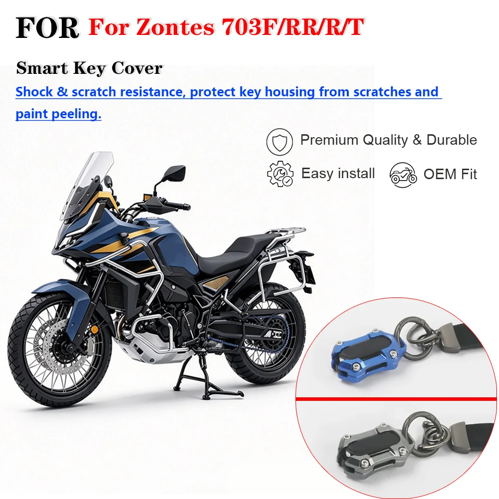 Motorcycle Induction Key Cover Modified Key Shell Remote Control Protective Decorative Case Buckle For ZONTES 703F 703RR 703R/T