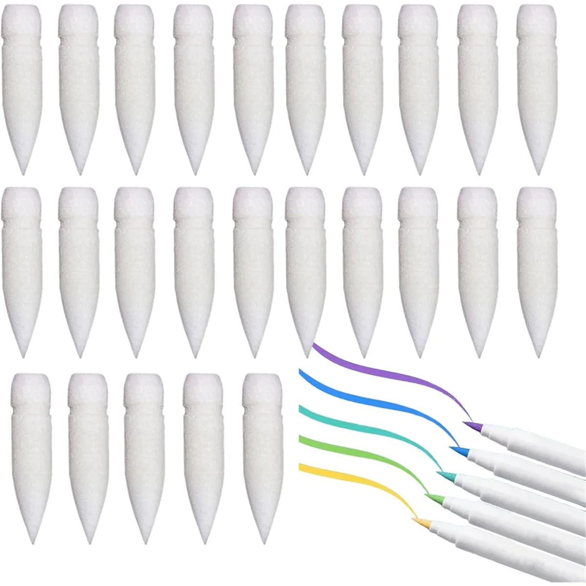 A662I Paint Marker Replacement Tips- Acrylic Pen Heads Wear Refill Accessories for Drawing, Hand Lettering