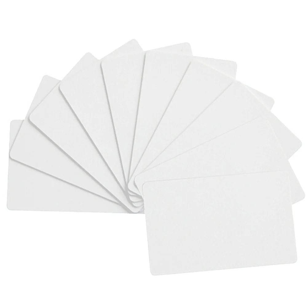 10pcs White Card Ntag215 Blank Writeable For Smart Door Lock Access Attendance Identification System Property Parking