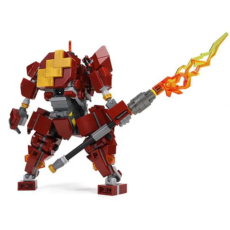 Moc Building Blocks Mechanical Model Samurai Mecha Technical Bricks DIY Assembly Construction Toys For Childr Holiday Gifts