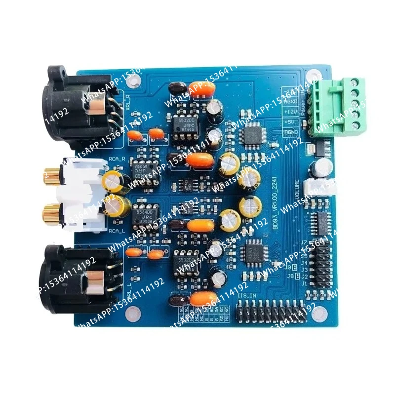 Dual AK4493 SEQ DAC Decoding RCA/XLR Output 32Bit/PCM384KHz 256 DSD Soft Control Decoding Board