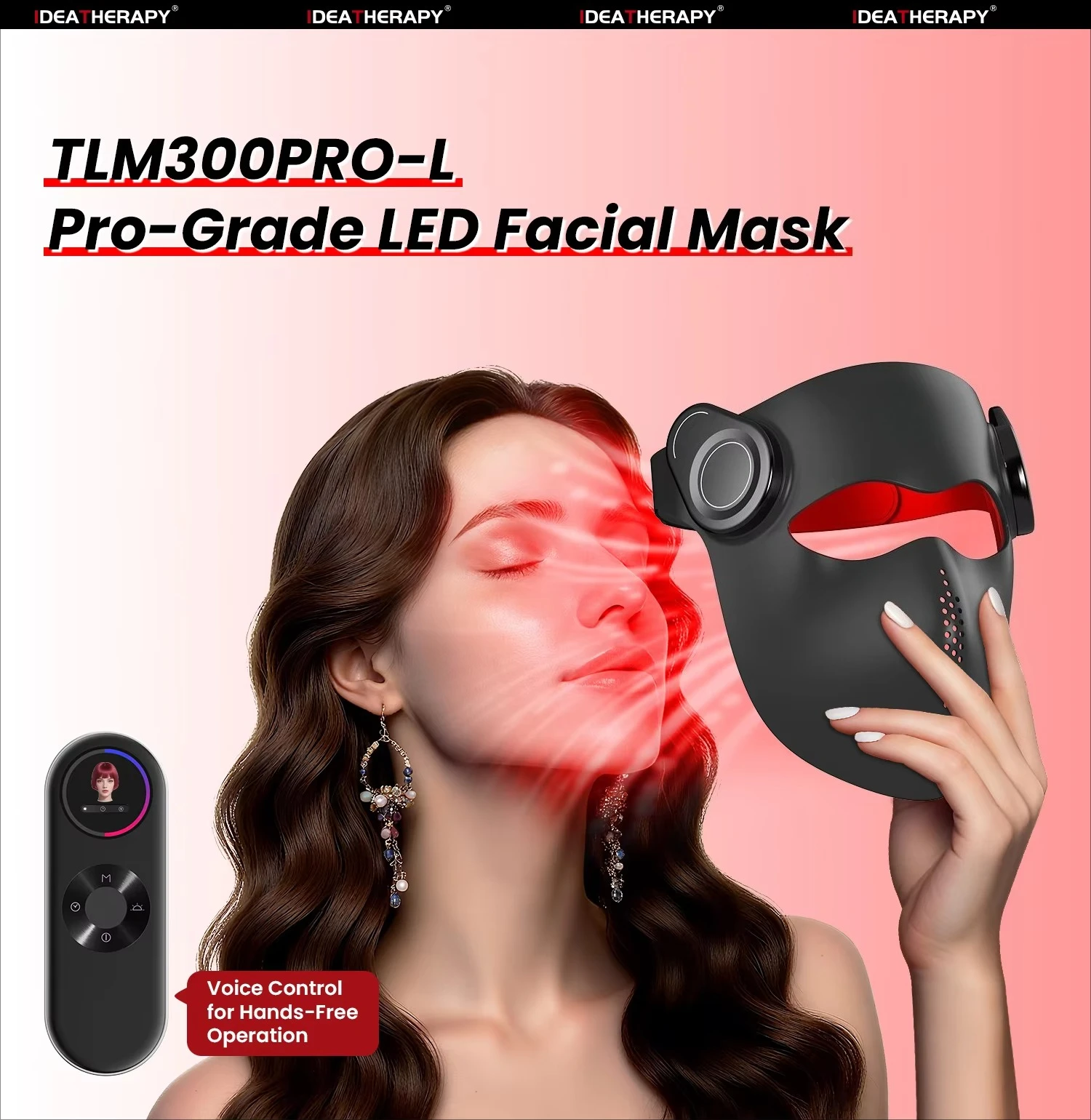 3D Silicone Smart Multispectral Light Emitting Diode Beauty Mask with 4in1 Light Emitting Diode Skin Care Red Light Therapy Mask