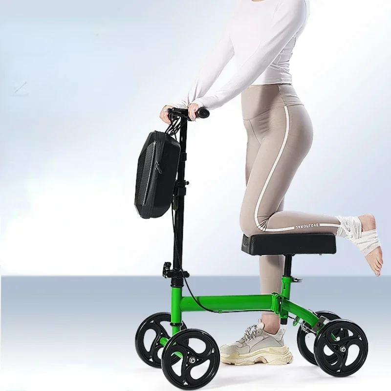 Single-Leg Driving Crutch Walker - Quick Disassembly Foot Fracture Aid, Dual-Purpose Leg Support for Disabled Mobility