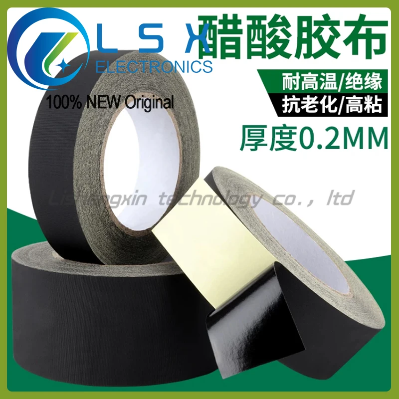 30M Black Acetate Tape High Temperature Insulation Flame Retardant Liquid Crystal Screen
