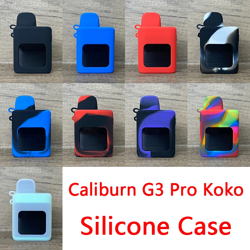 

5pcs Silicone Skin Texture Case For Caliburn G3 Pro Koko With Lanyard Protective Rubber Soft Cover