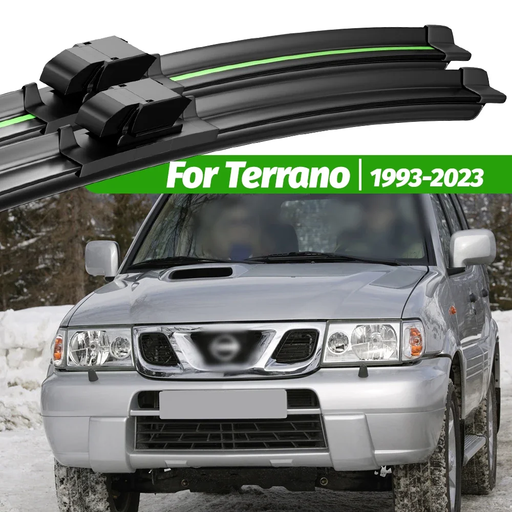 

For Nissan Terrano R20 R50 D10 1993-2023 2pcs Front Windshield Wiper Blades 2007 2011 2016 2017 Windscreen Window Accessories