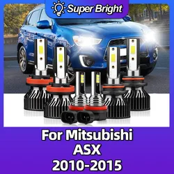 LED Bulbs Car Headlights Lamps 10000Lm COB Chip Auto Headlamps 6000K White 12V For Mitsubishi ASX 2010 2011 2012 2013 2014 2015