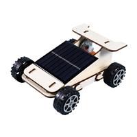 Solar Motor Kit Wooden Model Kit Assembly DIY Science Experiment Model Kit