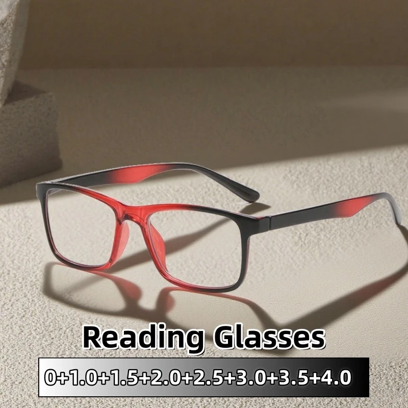 

Ultra Light and Durable Small Square Framed Reading Glasses High-definition Versatile Unisex Anti Blue Light Eyewear 0 To +4.0