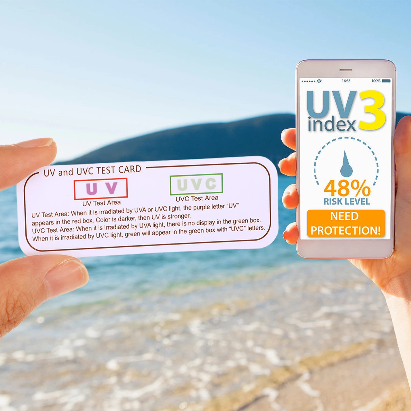 

6 Pcs UV Card Papers for Identifying Uvc Meters Accessories